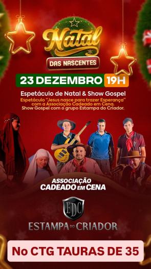 Joia celebra o “Natal das Nascentes” com espetáculo especial e show gospel