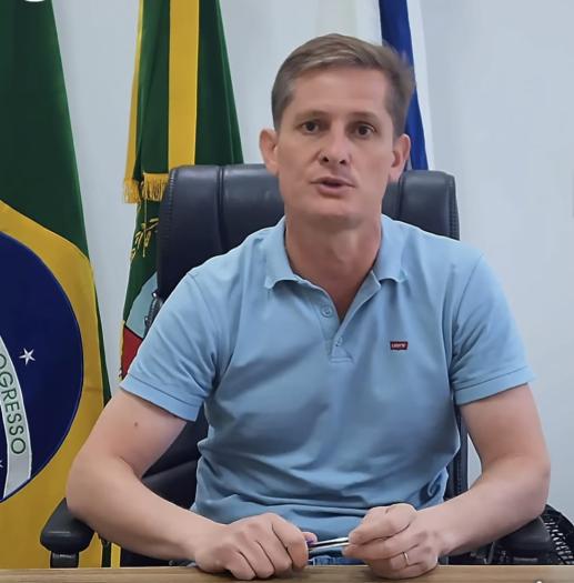 Prefeito de Jóia manifesta preocupação com volume de chuvas em vídeo nas redes sociais