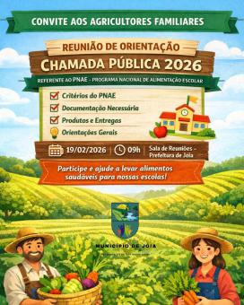 Secretaria de Agricultura de Jóia promove reunião de orientação sobre o PNAE 2026