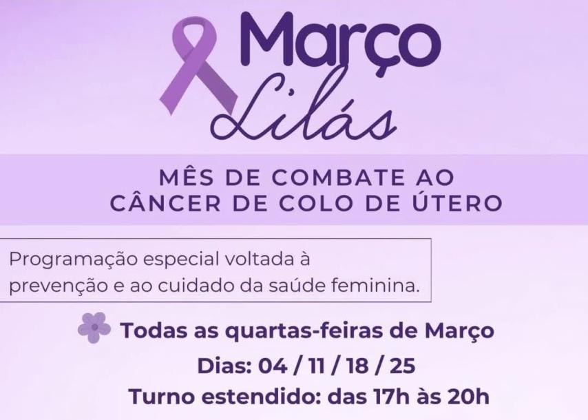 Começa nesta semana em Jóia programação com foco na prevenção ao câncer de colo de útero