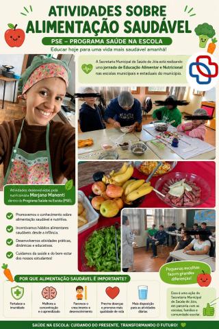 Alimentação Saudável Ganha Espaço nas Escolas de Jóia com Ações do PSE