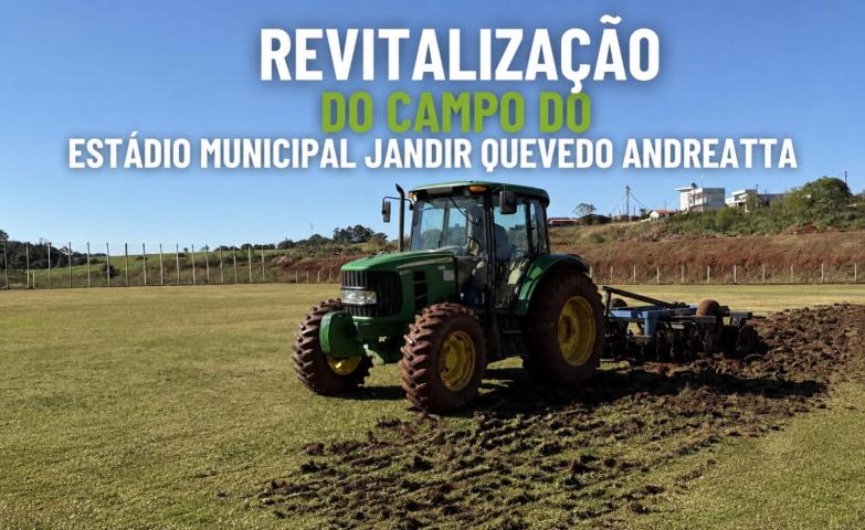 Revitalização do Estádio Municipal de Jóia é iniciada com recursos de emenda impositiva