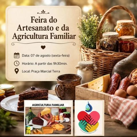 Feira do Artesanato e da Agricultura Familiar acontece no dia 7 de agosto em Jóia