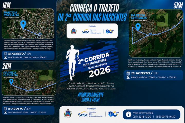 Imagem ilustrativa da notícia: Jóia se prepara para a 2ª Corrida das Nascentes