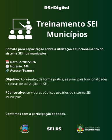 Imagem ilustrativa da notícia: Município de Jóia participa de treinamento sobre o Sistema SEI