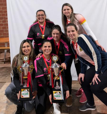 Imagem ilustrativa da notícia: Jóia conquista o vice-campeonato no 1º Campeonato de Bocha Feminino em Duplas