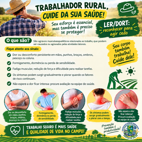 Imagem ilustrativa da notícia: Campanha alerta trabalhadores rurais de Jóia para prevenção de doenças relacionadas ao trabalho
